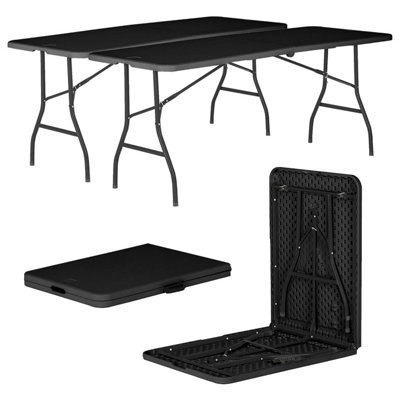 180 cm L Plastic / Acrylic Rectangular Folding Table Picnic Table - Image 4