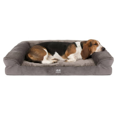 Harbour Housewares Deluxe Waterproof Dog BedMediumGrey