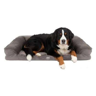 Harbour Housewares Deluxe Waterproof Dog BedExtra-LargeGrey