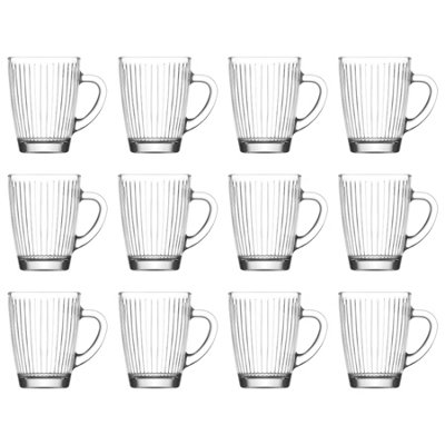 Lav Hestia Glass Mugs250MlPack Of 12 from B&Q