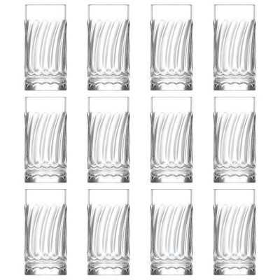B&Q -  Wave Highball Glasses390MlPack Of 12