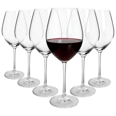 Argon Tableware Mayfair Crystal Red Wine Glasses - 650Ml - Pack Of 6 - Clear - Image 8