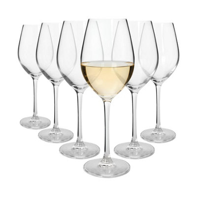 Argon Tableware Mayfair Crystal White Wine Glasses350MlPack Of 6 from B&Q