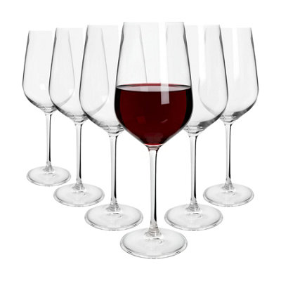 Argon Tableware Knightsbridge Crystal Red Wine Glasses620MlPack Of 6 from B&Q