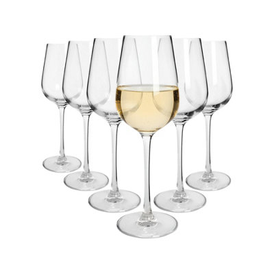 Argon Tableware Knightsbridge Crystal White Wine Glasses400MlPack Of 6 from B&Q