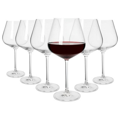 Argon Tableware Knightsbridge Crystal Red Wine Glasses650MlPack Of 6 from B&Q