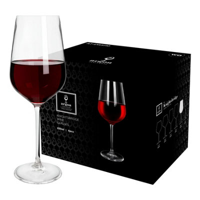 Argon Tableware Knightsbridge Crystal Red Wine Glasses620MlPack Of 24 from B&Q
