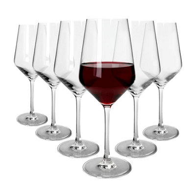 Argon Tableware Soho Crystal Red Wine Glasses - 520Ml - Pack Of 6 - Clear - Image 7