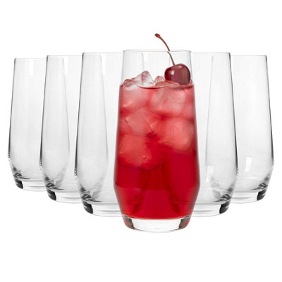 B&Q -  Soho Crystal Highball Glasses375MlPack Of 6