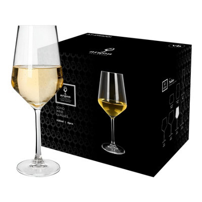Argon Tableware Soho Crystal White Wine Glasses420MlPack Of 24 from B&Q