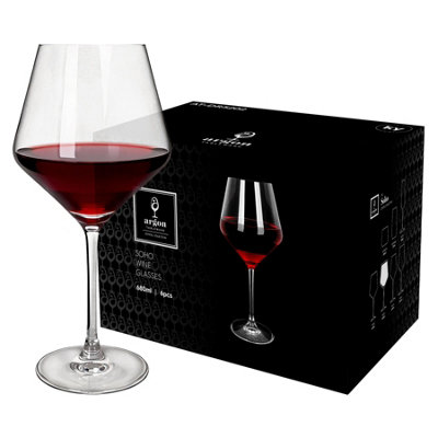 Argon Tableware Soho Crystal Red Wine Glasses680MlPack Of 24 from B&Q