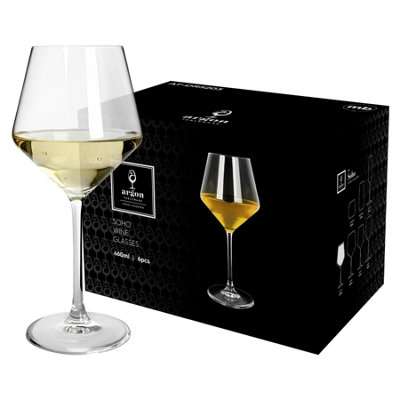 Argon Tableware Soho Crystal White Wine Glasses460MlPack Of 24 from B&Q