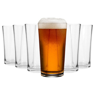 Argon Tableware Conical Pint Beer Glasses - 568Ml / 6 - Image 6