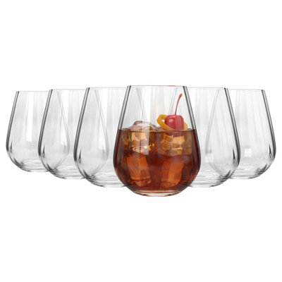 Argon Tableware Kensington Optic Crystal Tumbler Glasses - 460Ml - Pack Of 6 - Clear - Image 7