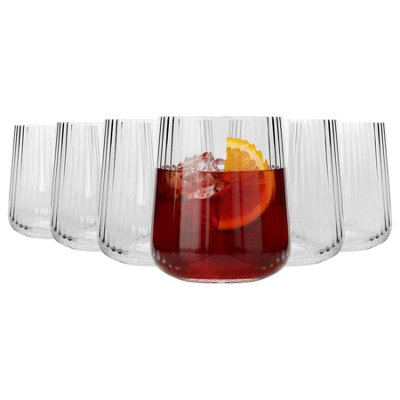 Argon Tableware Chelsea Optic Crystal Tumbler Glasses500MlPack Of 6