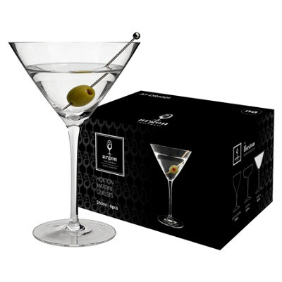 Argon Tableware Hoxton Crystal Martini Glasses - 260ml - Image 5