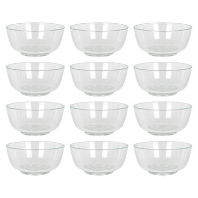 Argon Tableware Glass Snack BowlsSet Of 12Serving Bowls For Snacks Desserts Dips & Sides Durable Soda Lime Glass Small Bowls from B&Q