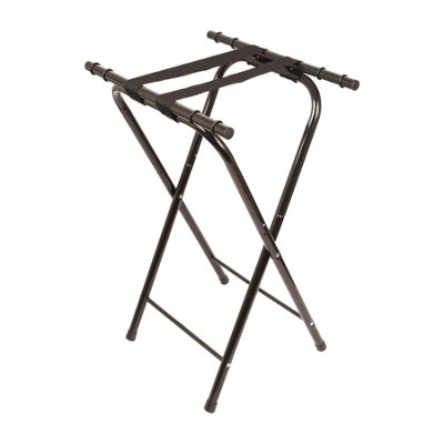 Harbour Housewares Black Metal Folding Serving Tray Stand - Image 6