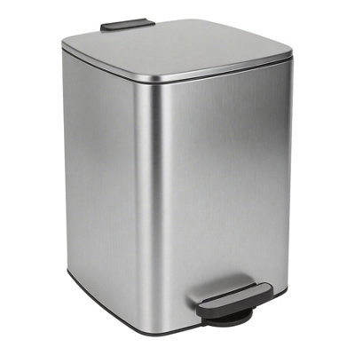 Harbour Housewares Square Stainless Steel Kitchen Pedal Bin - Image 5