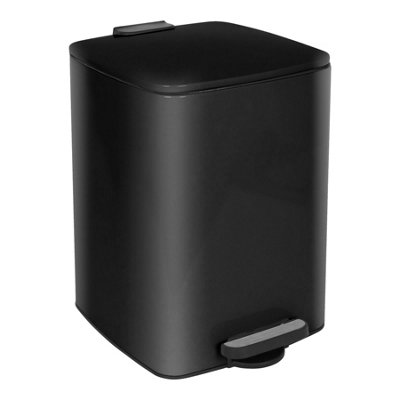 Harbour Housewares Square Stainless Steel Kitchen Pedal Bin - Image 5