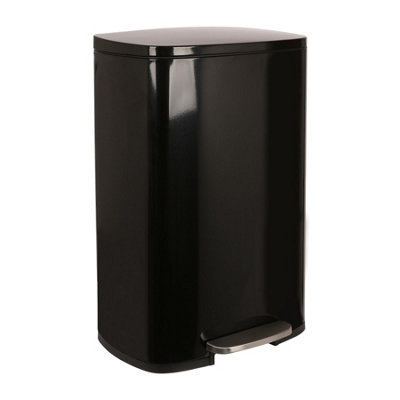 Harbour Housewares Square Stainless Steel Kitchen Pedal Bin - Image 6