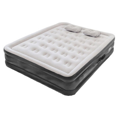 B&Q -  King Airbed With Removable Electric PumpBlack/grey