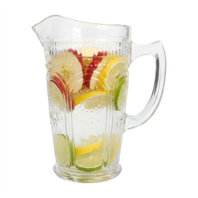 Argon Tableware Amore Ribbed Glass Water Jug - 1.3L - Clear / 1 - Image 6