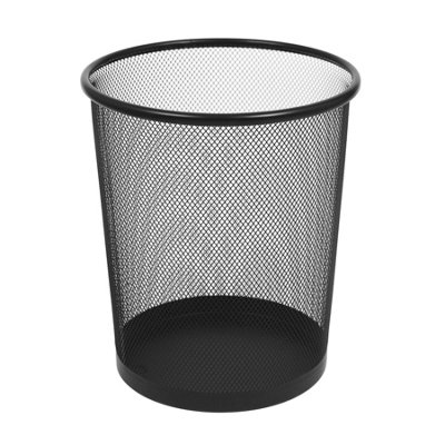 Harbour Housewares Unisex Black Round Metal Waste Paper Bin - Image 5