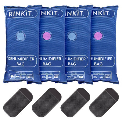 HexGuard - Car Dehumidifier Bags - 1kg - Pack of 4 - Blue - Image 3