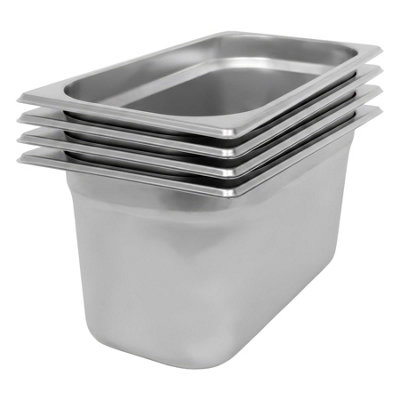 Argon Tableware Stainless Steel Gastronorm Containers 1/3 5.5L - Silver - Image 4