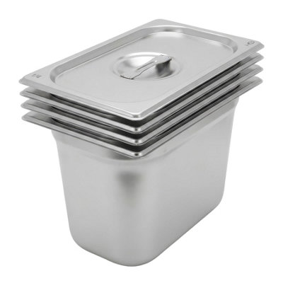 Argon Tableware - Gastronorm Container - 1/4 Size - 200mm Deep - 5.25L - Pack of 4 - Image 5