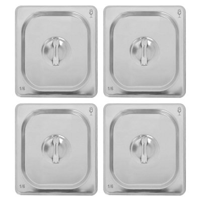 Argon Tableware Stainless Steel Gastronorm Container Lids - Silver - Image 3