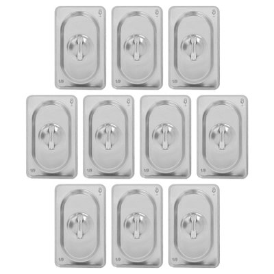 B&Q -  Stainless Steel Gastronorm Container Lids1/9Pack Of 10