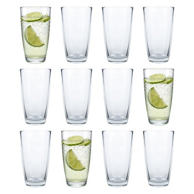 Argon Tableware Conical Highball Glasses - 400Ml - Pack Of 12, Clear - Image 4