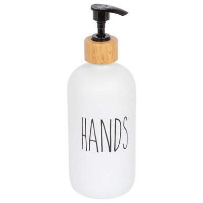 Harbour Housewares White 500Ml Glass Hand Soap Dispenser - Image 7
