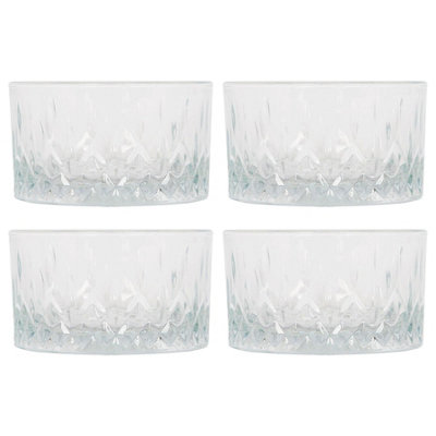 B&Q -  Lav Odin Glass Serving Bowls9.5CmPack Of 4