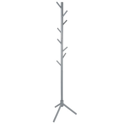Harbour Housewares Grey Free-Standing Wooden Coat Rack