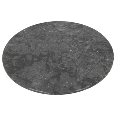 Argon Tableware Marble Chopping Board30CmBlackRound Cutting Board Solid Worktop Protector Mat Serving Platter from B&Q