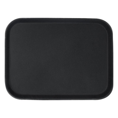Argon Tableware Rectangular Serving Tray41 X 30.5CmReusable Non Slip Stackable Rubberized Food Drinks Platter Tray from B&Q