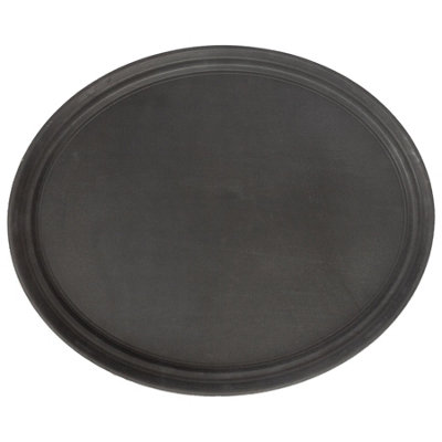 Argon Tableware Oval Serving Tray79 X 66CmReusable Non Slip Stackable Rubberized Food Drinks Platter Tray from B&Q