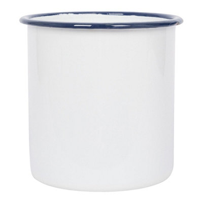 Argon Tableware White Enamel Utensil Holder15.5CmBlue from B&Q