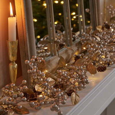 Dibor Magical Forest Xmas Table Decoration Christmas Garland 1.5M from B&Q