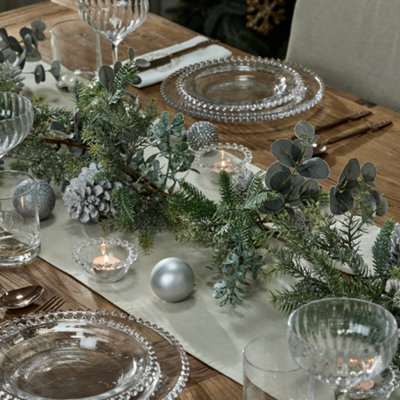 Dibor Alpine Lodge Xmas Decoration Table Garland Decorative Christmas Garland 1.5M