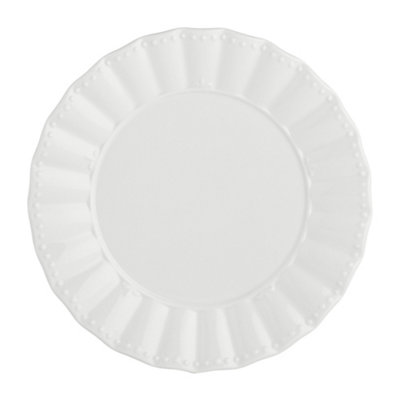 Dibor White Porcelain Christmas Tableware Dinner Salad Plate Side Plate