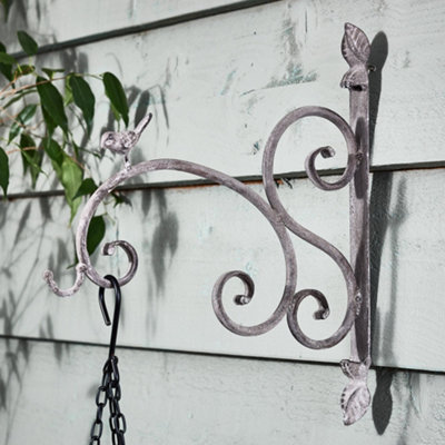 Dibor Vintage Style Ornate Scrolled Wall Mounted Decorative Outdoor Garden Bird Feeder Hanging Wall Bracket from B&Q