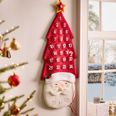 Dibor Jolly Santa Handing Christmas Advent Calendar For Kids from B&Q