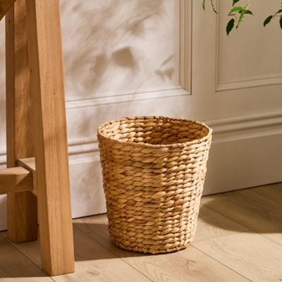 Dibor Traditional Style Wicker Paper Waste Basket Office Waste Basket H28 X Dia. 28Cm from B&Q