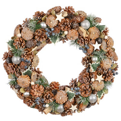 Dibor Traditional Giant Ivy Front Door Autumn Wreath Winter Spring Wreath  50Cm from B&Q