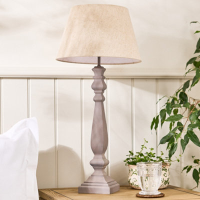 Dibor Traditional Style Carved Bedroom Living Room Bedside Table Lamp