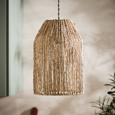 Dibor Tall Pendant Natural Home Décor Ceilling Light Shade H30 X D20Cm from B&Q